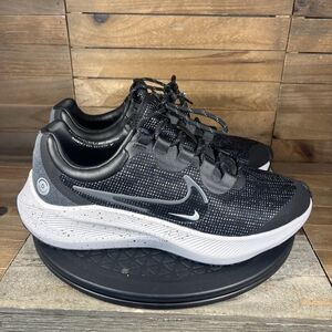 Nike Zoom Winflo 8 Shield Womens US Size 9.5 Grey Black Lace Up Athletic Shoes
